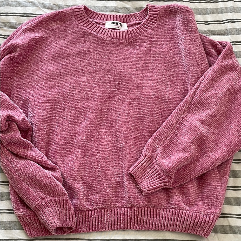 Double Zero Dusty Rose Crew Neck Sweater